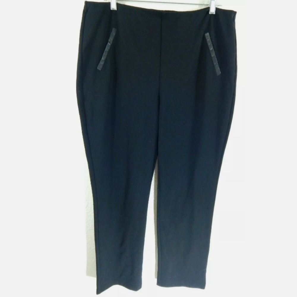 Chico's Black Ponte Slim Pants